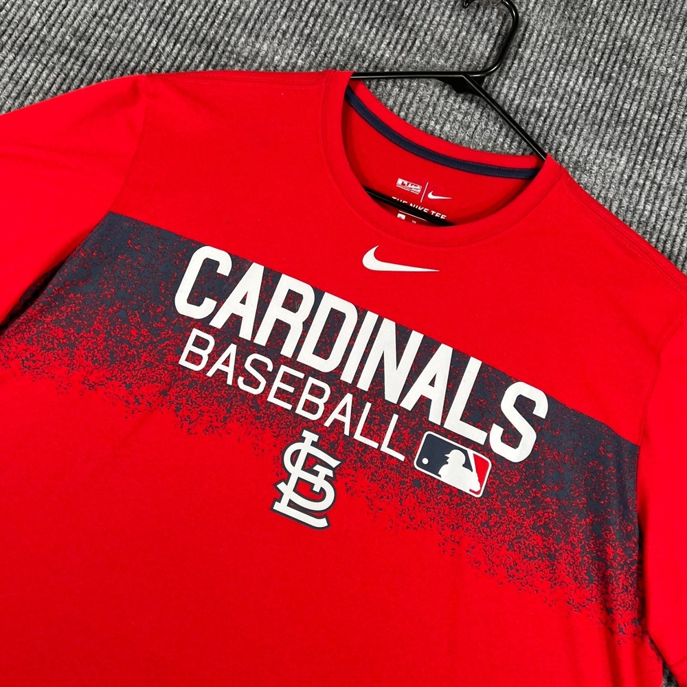 St. Louis Cardinals Shirt Mens XL Extra Large Red Short Sleeve Nike MLB Baseball